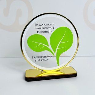 Іменна нагорода &ndash; подяка вчителям на випускний від школярів. Подарунок вчителю на день учителя G271 фото