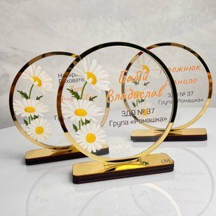 Іменна нагорода &ndash; кубок 🏆 для випускників, з номером школи. Ніжний подарунок з індивідуальним дизайном. G58 фото